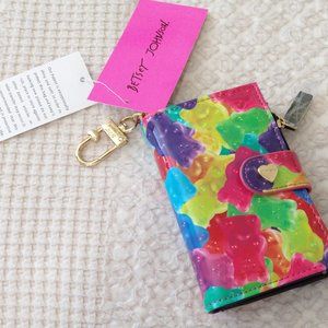 NWT! Betsey Johnson Casey Keychain Card Wallet